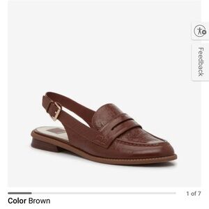 Dolce Vita Brown Slingback Loafers